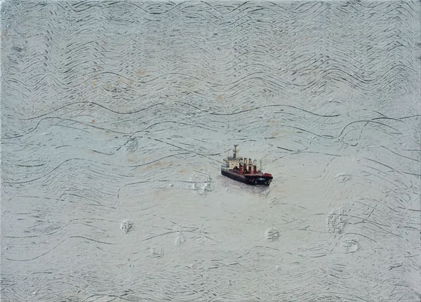 Himanshu Jamod Around the world - 6 Acrylic on canvas 15 x 21 inches (38 x 53 cms)