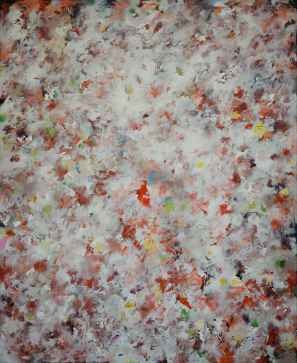 Enrico Freitag, Cherry blossoms in the studio garden , 2024