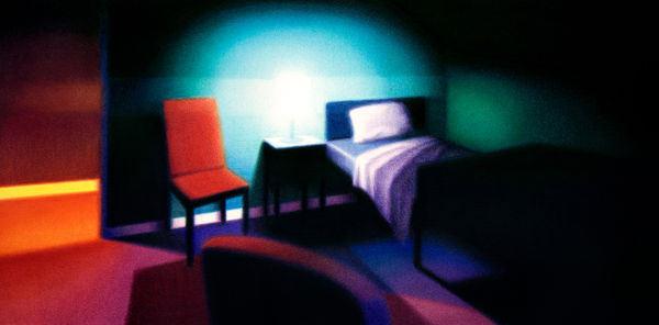 Steffen Kern, Chair, Light and Bed, 2024