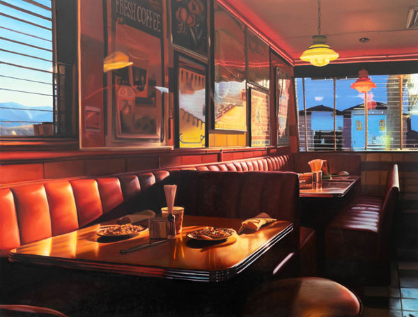 Yigal Ozeri, Red Light Diner, 2024