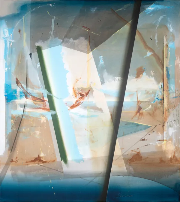 Peter Cvik, Almost Figurative Selfportrait By Water, 2021