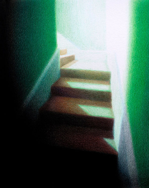 Steffen Kern, Green Stairs, 2024