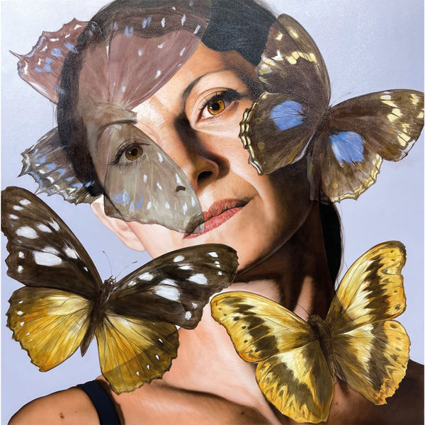 Víctor Rodríguez, Baroque Green Butterflies, 2023