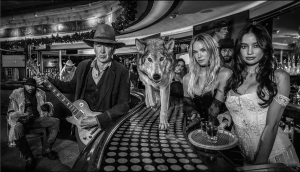 David Yarrow, Being John McEnroe (Black & White) (Standard), 2025