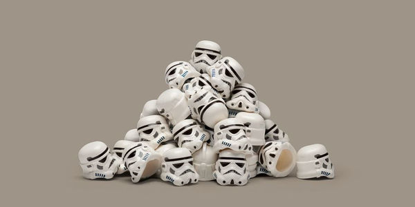 Dale May, Helmet Pile, 2011