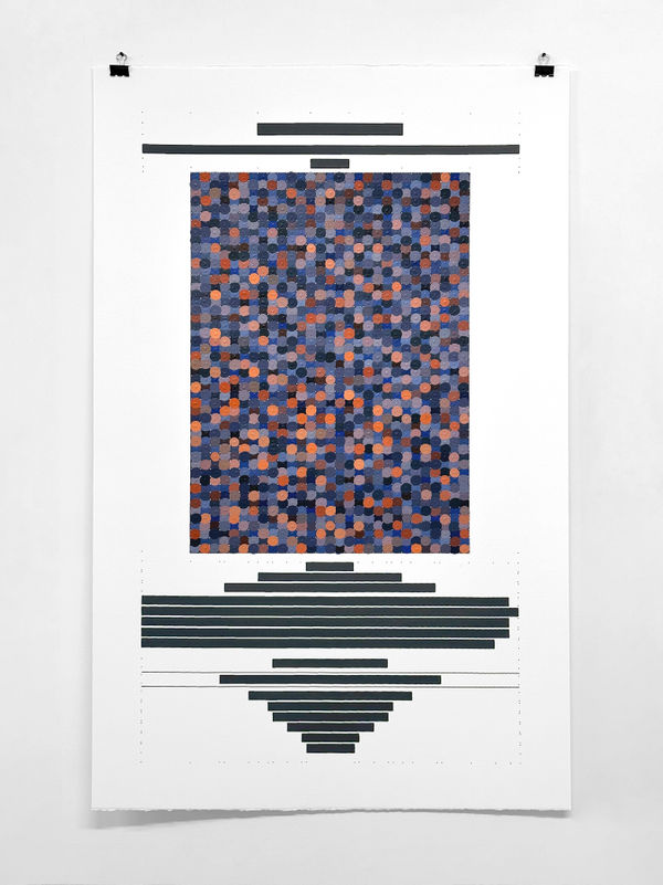 Yağız Özgen, Study for "The Telltale Reddish Emission from Knots of Material (1.421 colors)" #2, 2023