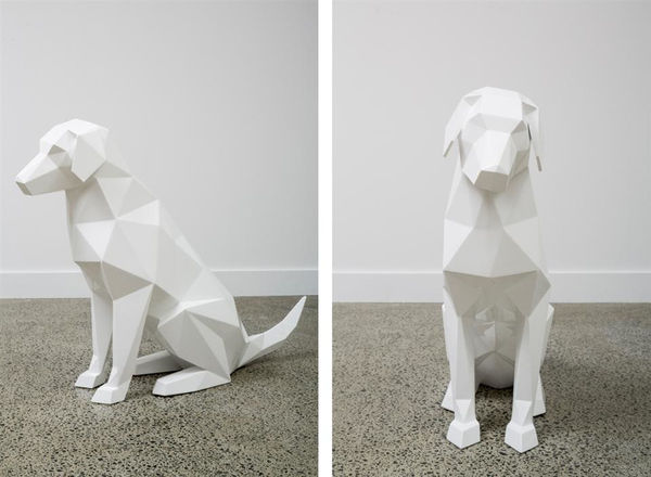 Ben Foster Golden Girl AP (SOLD), 2014 aluminium, waterborne automotive paint, edition of 3 + 1 AP 82.0 x 106.0 x 28.0 cm