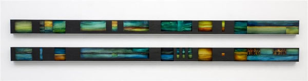 Tracey Walker 42B (1), 2013 Mixed media on aluminium 25.0 x 200.0 cm