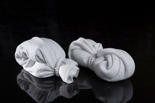 Martin Selman Bundle (installation), 2014 Carrara marble