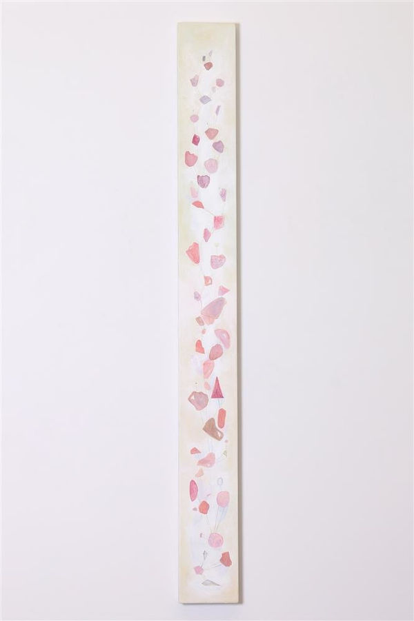 Li Si Rong On the Edge (5), 2023 oil on canvas, oil pastel, pencil 1500 x 150 mm