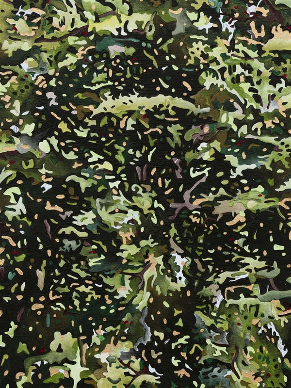 Paris Kirby Patupaiarehe at Lake Waikaremoana, 2016 acrylic, gold leaf, varnish on plyboard 20.0 x 15.0 cm