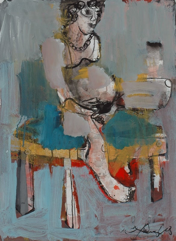 John Oxborough, With Liz on Couch, 2008