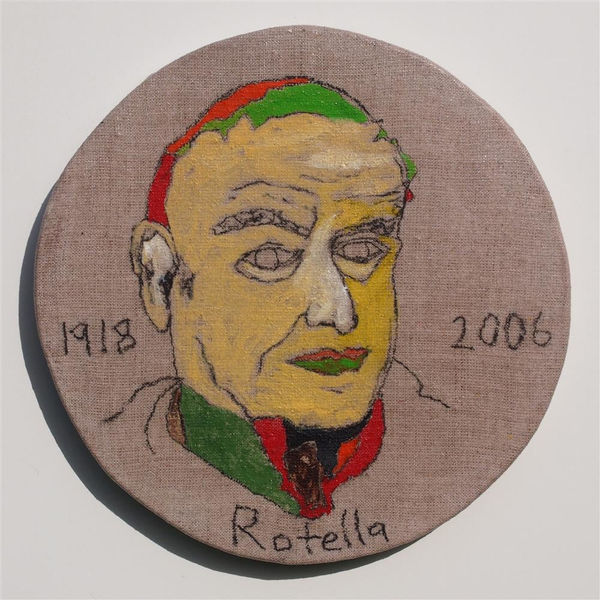 Brendan McGorry Rotella, 2017 acrylic and charcoal on linen 24.5 x 24.5 cm