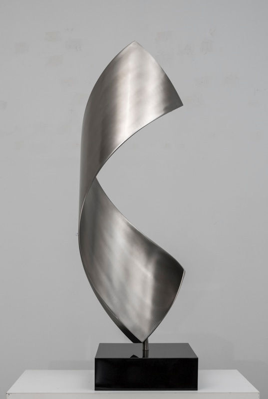 Ben Foster Ribbon 1, 2013 Stainless steel 90.0 x 35.0 x 35.0 cm