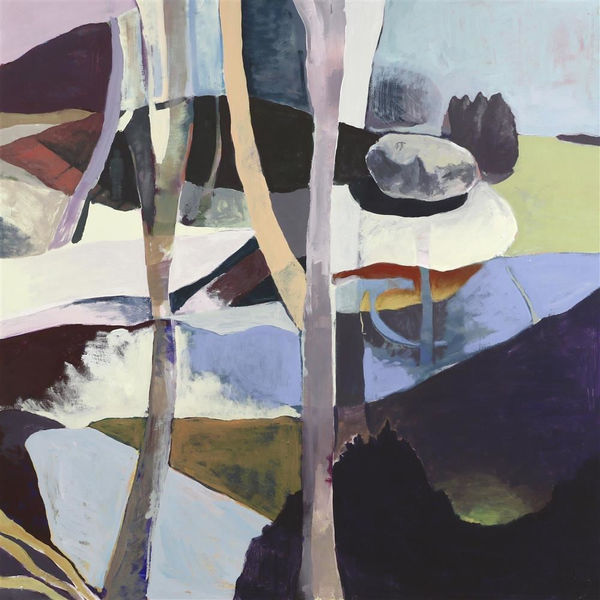 Llenyd Price Point of view III, 2021 house paint, wall filler on plywood 1200 x 1200 mm