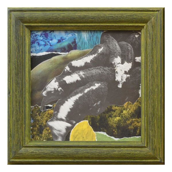 Teresa Hr Lane Here For Ages #29, 2022 Mixed media collage & recycled frame 20.0 x 20.0 cm