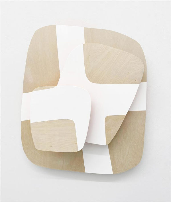 Kerin Casey Obverse, 2022 plywood and acrylic paint 54.0 x 46.5 x 14.0 cm