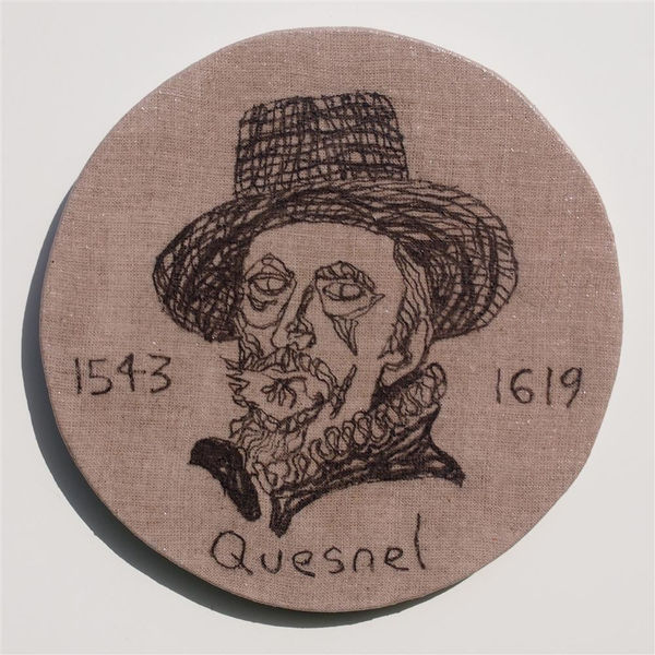 Brendan McGorry Quesnel, 2017 acrylic and charcoal on linen 25.5 x 25.5 cm