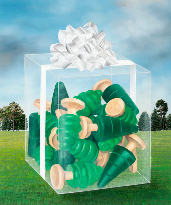 Candi Dentice Wrapped, 2013 Oil on paper 25.0 x 21.5 cm