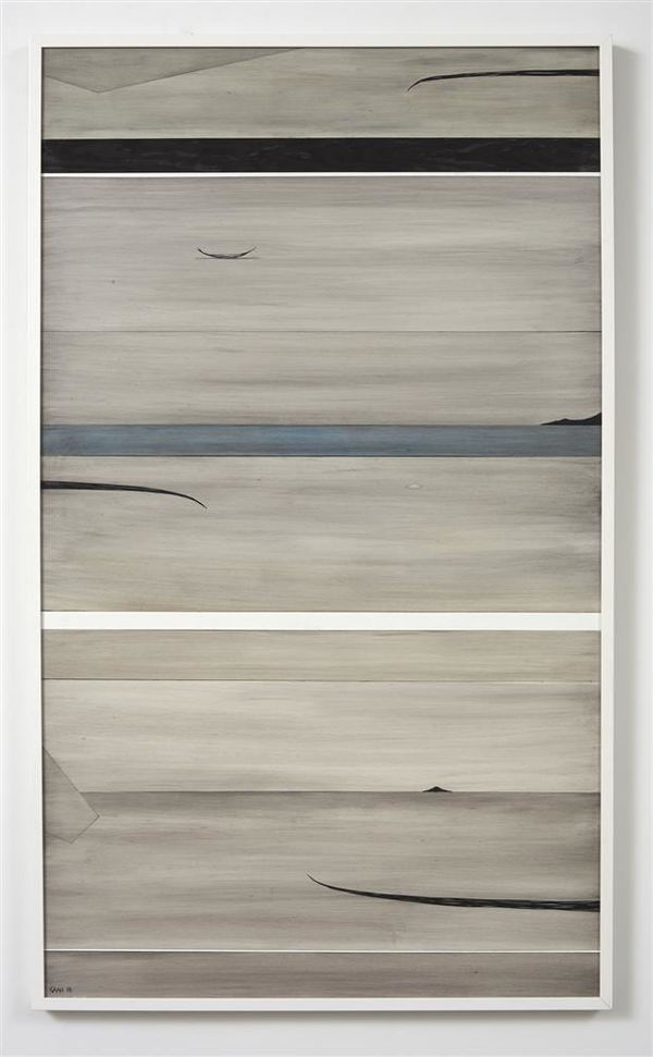 Simon Kaan Untitled 7-17, 2017 oil on board 150.0 x 90.0 cm