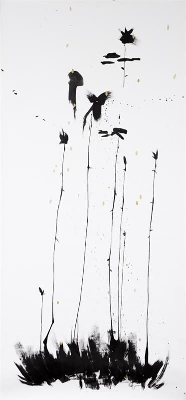 Cruz Jimenez Untitled, 2015 Mixed media on paper 320.0 x 145.0 cm