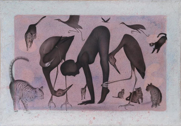 Paul Martinson Uncoiling Psyche (black mix), 2010 Watercolour, gouache and acrylic on paper 69.0 x 99.0 cm