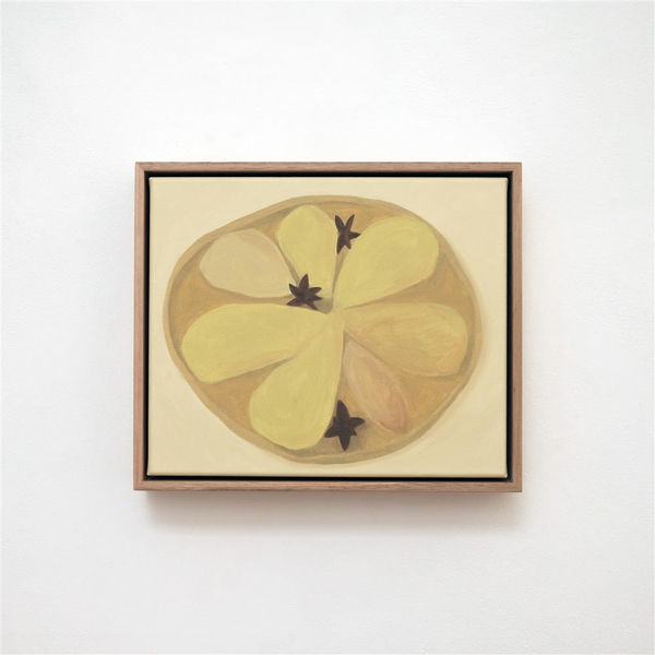 Pear Tart (Pastry, Syrup, Star Anise, Pears), 2024 Oil on canvas 275 x 325 mm