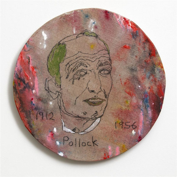 Brendan McGorry Pollock, 2017 acrylic and charcoal on linen 35.0 x 35.0 cm