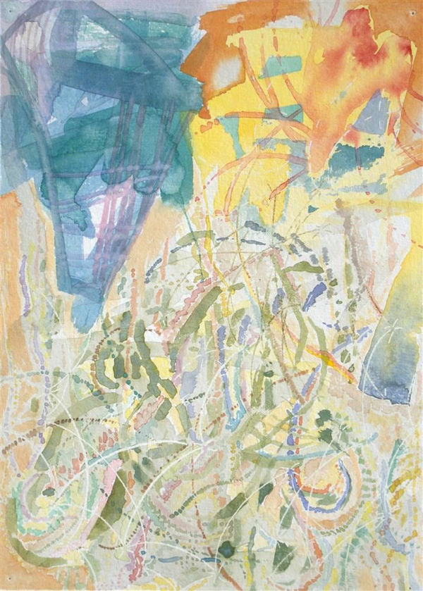 Corbin Paewai-Young From Muscle to Metaphor, 2021 watercolour & gouache on paper 30.0 x 21.5 cm