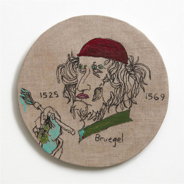 Brendan McGorry Bruegel, 2017 acrylic and charcoal on linen 32.0 x 32.0 cm