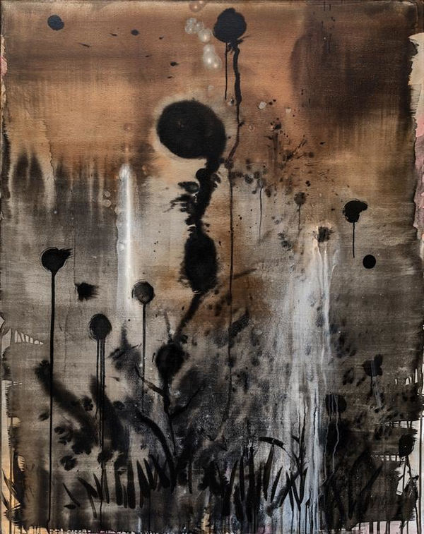 Cruz Jimenez The Cicadas Recite, 2016 mixed media on linen 150.0 x 120.0 cm