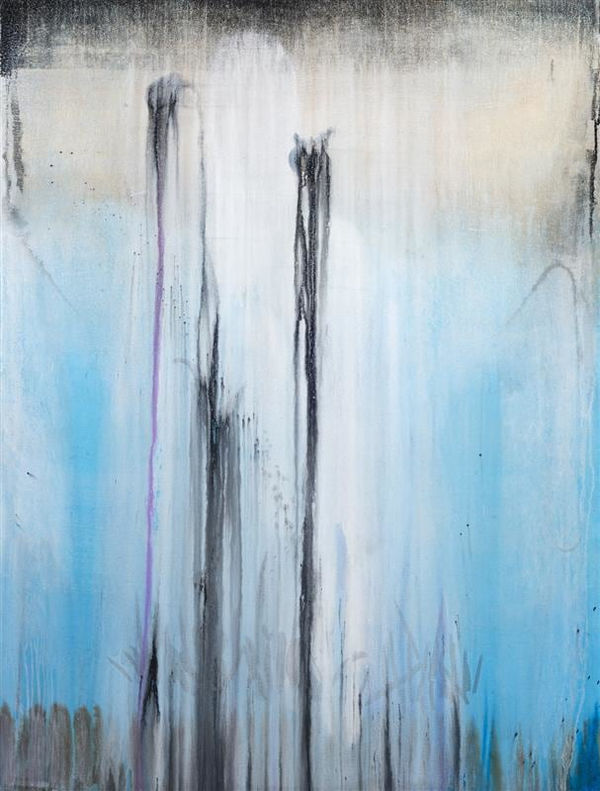 Cruz Jimenez Night Split Open, 2016 mixed media on canvas 130.0 x 100.0 cm