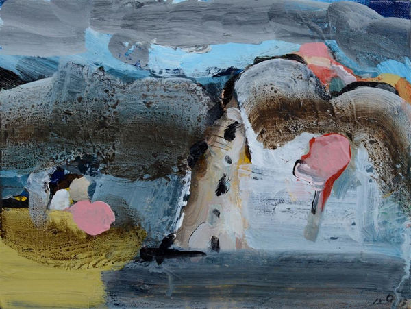 John Oxborough Hills to Highcliff I, 2013 Acrylic on canvas 23.0 x 30.5 cm