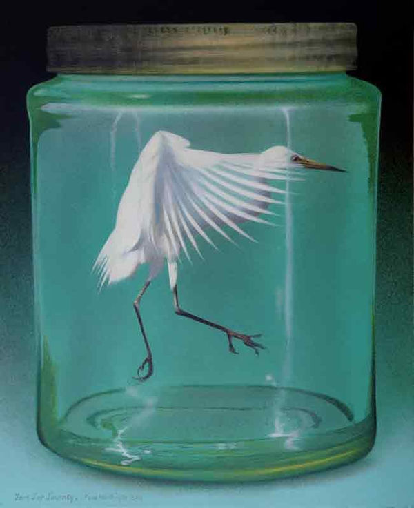 Paul Martinson Jam Jar Journey, 2010 oil on board 41.5 x 34.0 cm