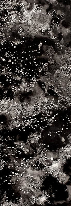 Yoshiko Nakahara Yoshiko Nakahara, Stardust II, 2011 ink on card 40.0 x 14.0 cm