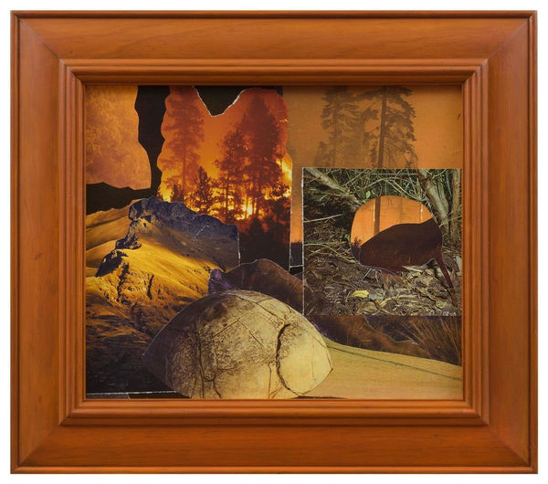 Teresa Hr Lane Here For Ages #14, 2022 Mixed media collage & recycled frame 36.5 x 41.0 cm