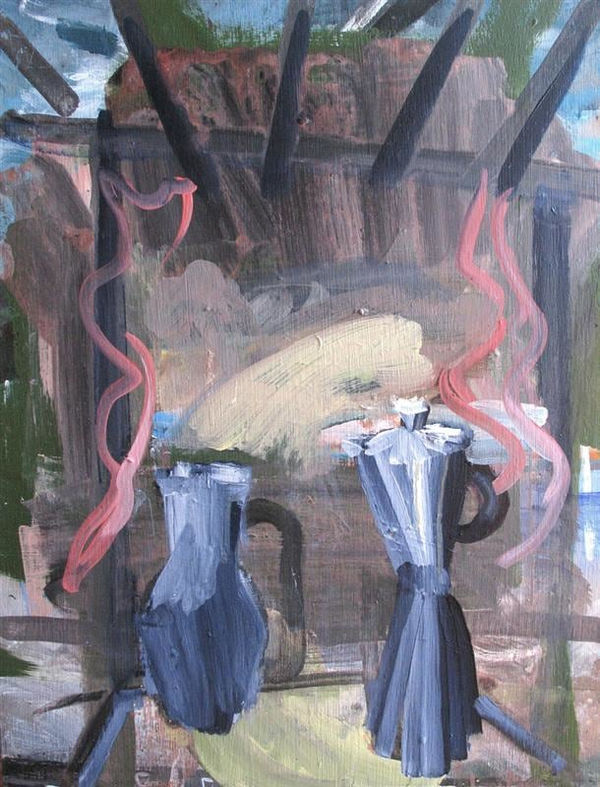 John Oxborough, With Espresso and Jug, 2011