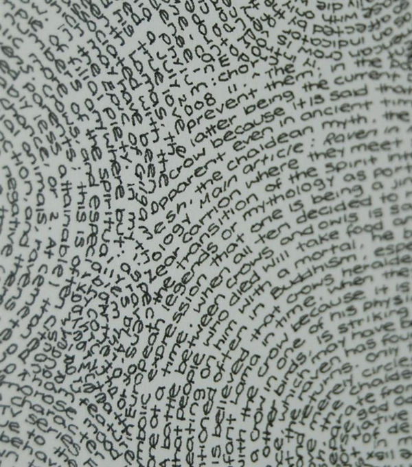 Clare Kim, Wiki the Crow, detail, 2012