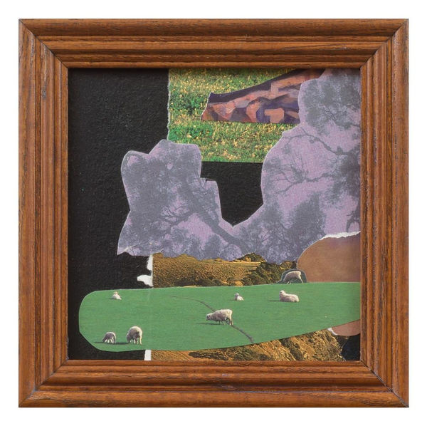 Teresa Hr Lane Here For Ages #32, 2022 Mixed media collage & recycled frame 15.5 x 15.5 cm