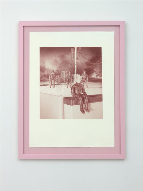 Stephen Ellis (Cold Soldier) Still Life, 2019 coloured pencil and gouache on digital print on Fabriano paper 700 x 905 mm