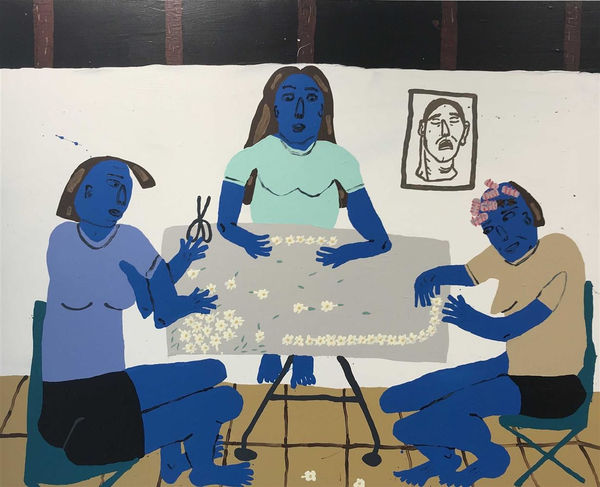 Claudia Kogachi Leis out of Puakenikeni, 2019 acrylic on canvas 135.0 x 170.0 cm