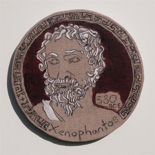 Brendan McGorry Xenophantos, 2017 acrylic and charcoal on linen 23.0 x 23.0 cm