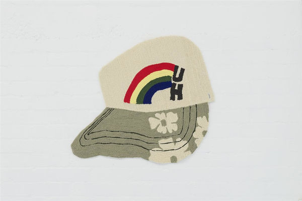 Claudia Kogachi Jiichan's University of Hawai'i Cap, 2020 100% recycled wool 90.0 x 74.0 cm