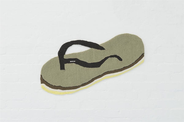 Claudia Kogachi Jiichan's Jandal, 2020 100% recycled wool 49.0 x 104.0 cm