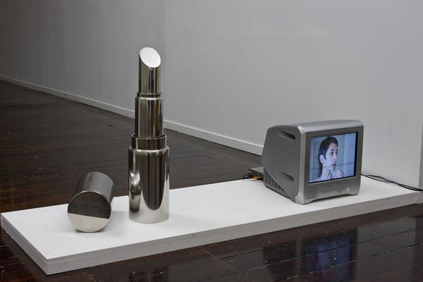 Rabdeep, Patrick Bateman and Industrial Cosmetic Applicator - Installation view, 2008
