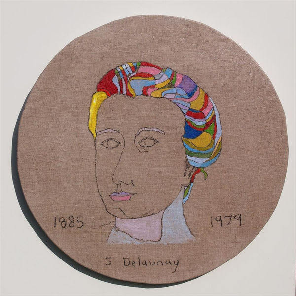 Brendan McGorry S. Delauney, 2017 acrylic and charcoal on linen 42.5 x 42.5 cm