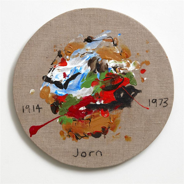 Brendan McGorry Jorn, 2017 acrylic and charcoal on linen 37.0 x 37.0 cm