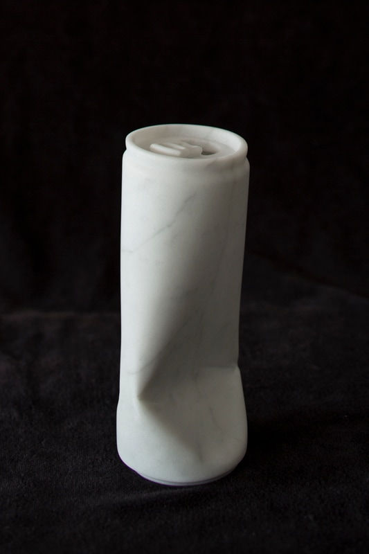 Martin Selman Can, 2014 Carrara marble 16.0 x 5.5 x 6.0 cm