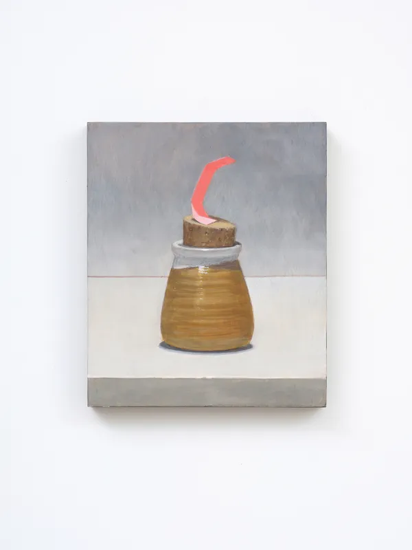 Damien Kurth Murmur VIII, 2026 Egg tempera, traditional gesso on board 225 x 190 mm