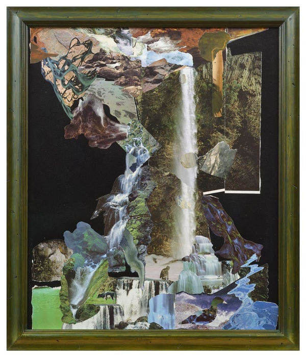 Teresa Hr Lane Here For Ages #2, 2022 Mixed media collage & recycled frame 67.5 x 58.0 cm